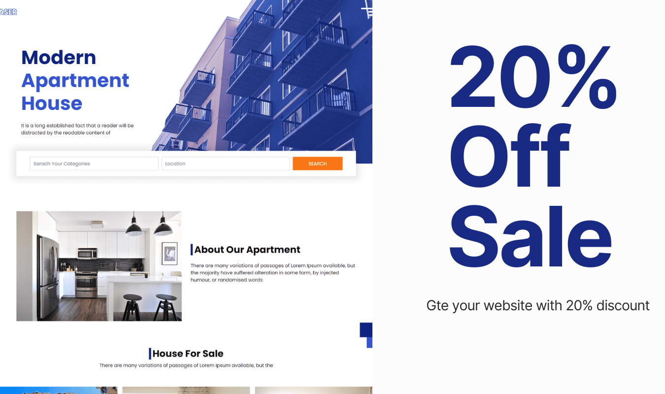 Get Your property and House selling website for Real State business